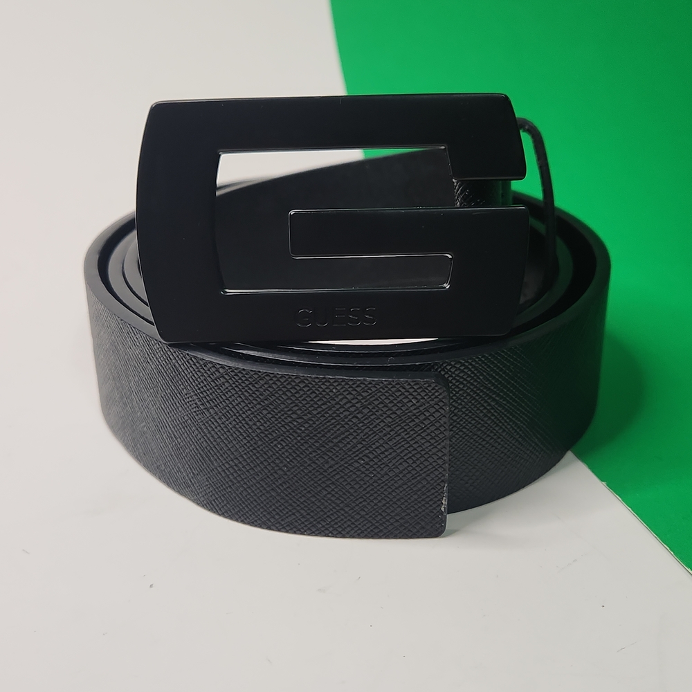 GUESS Belt Mens Black G Buckle
